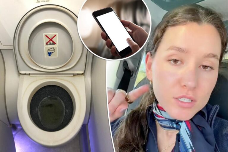 I'm a flight attendant - there's good news if your iPhone falls into an airplane toilet

