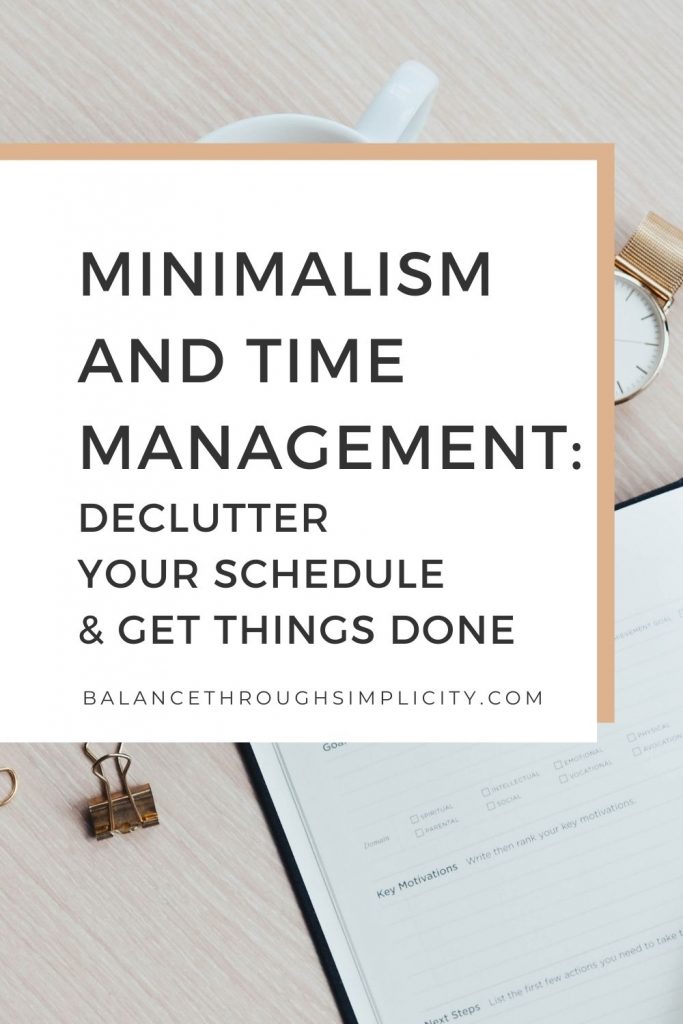 The Minimalist Method for Organizing Tasks and Appointments